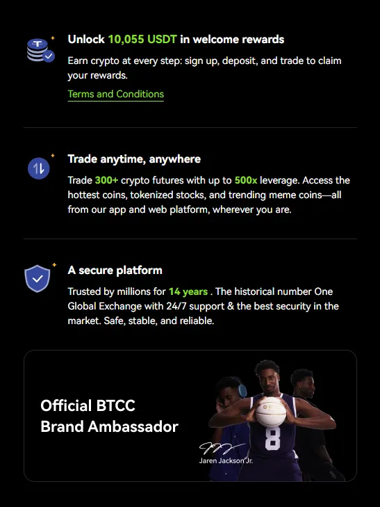 BTCC Exchange 2025
